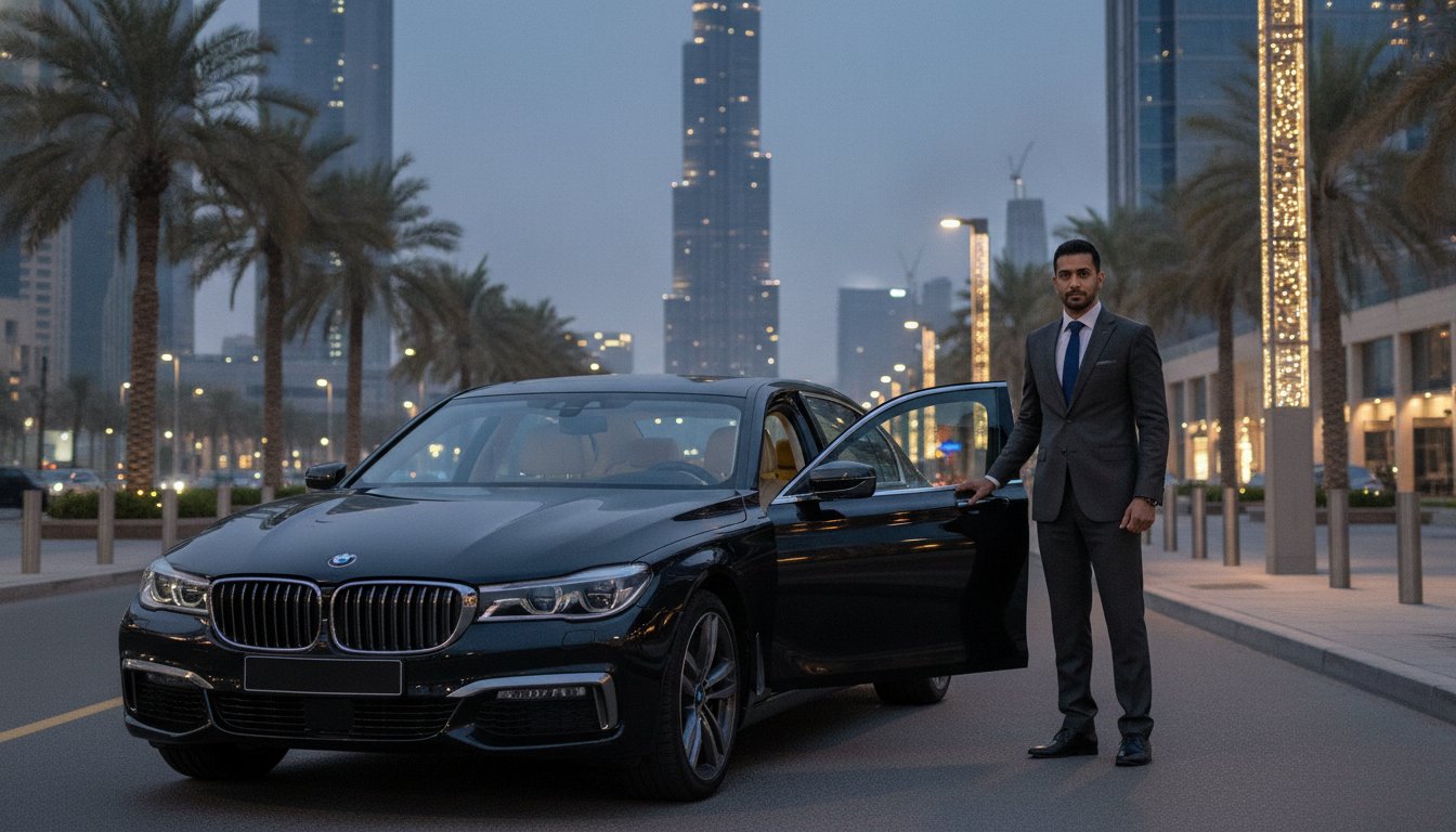 Executive chauffeur service in Downtown Dubai