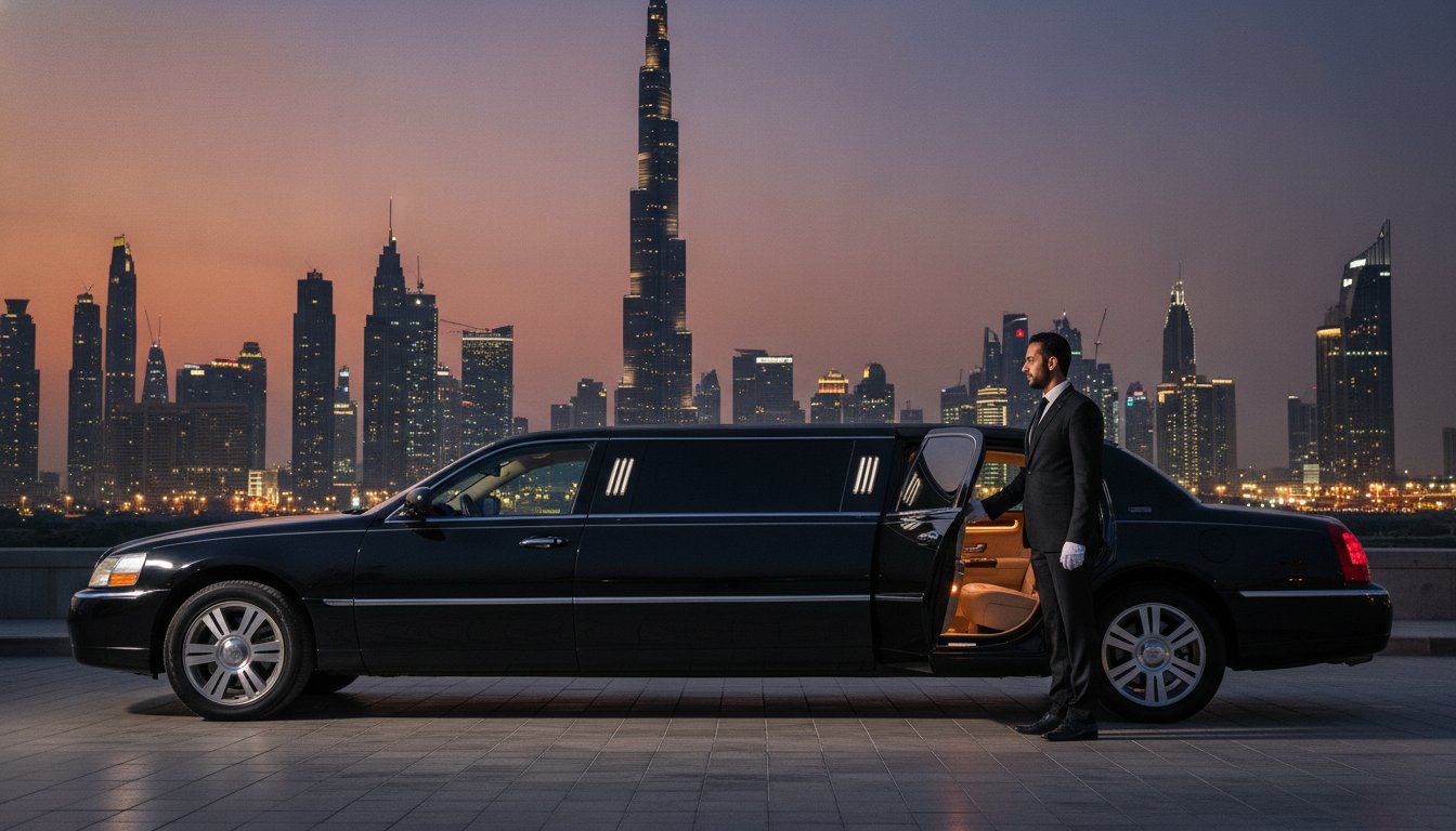 Luxury chauffeur vehicle for corporate hosting in Dubai