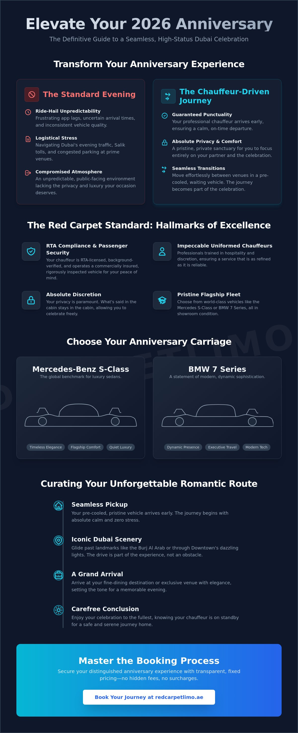 Chauffeur for anniversary dubai