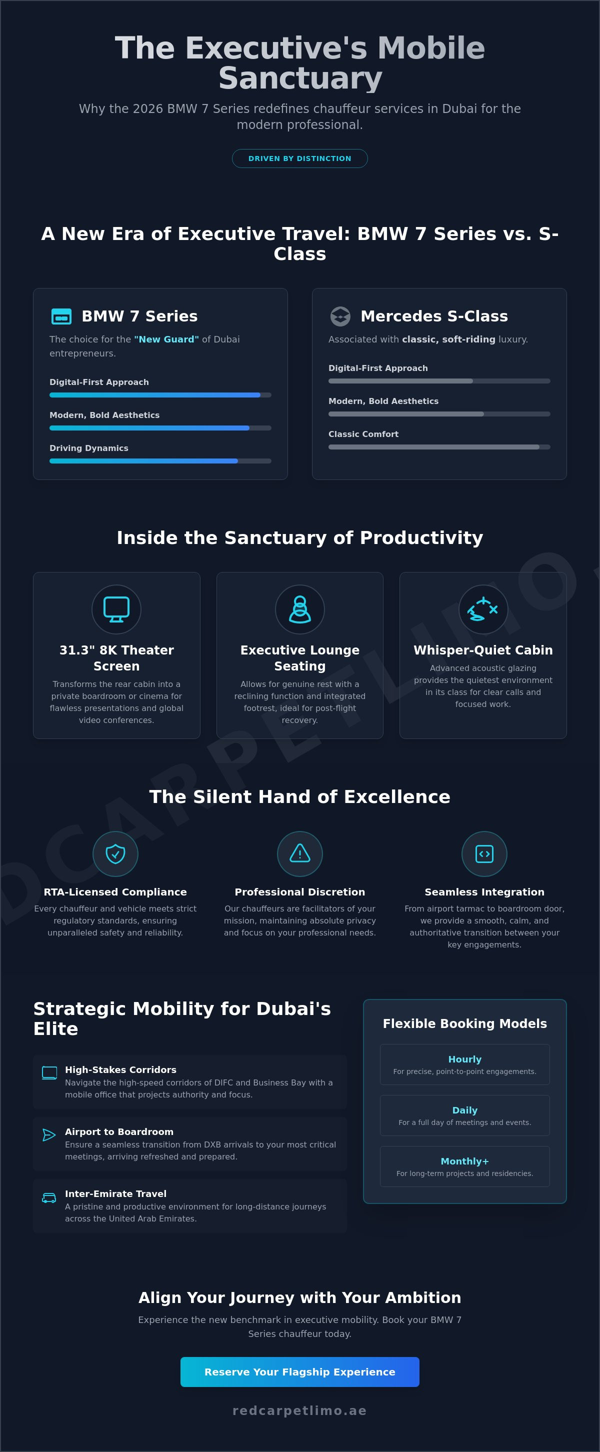 Bmw 7 series chauffeur dubai