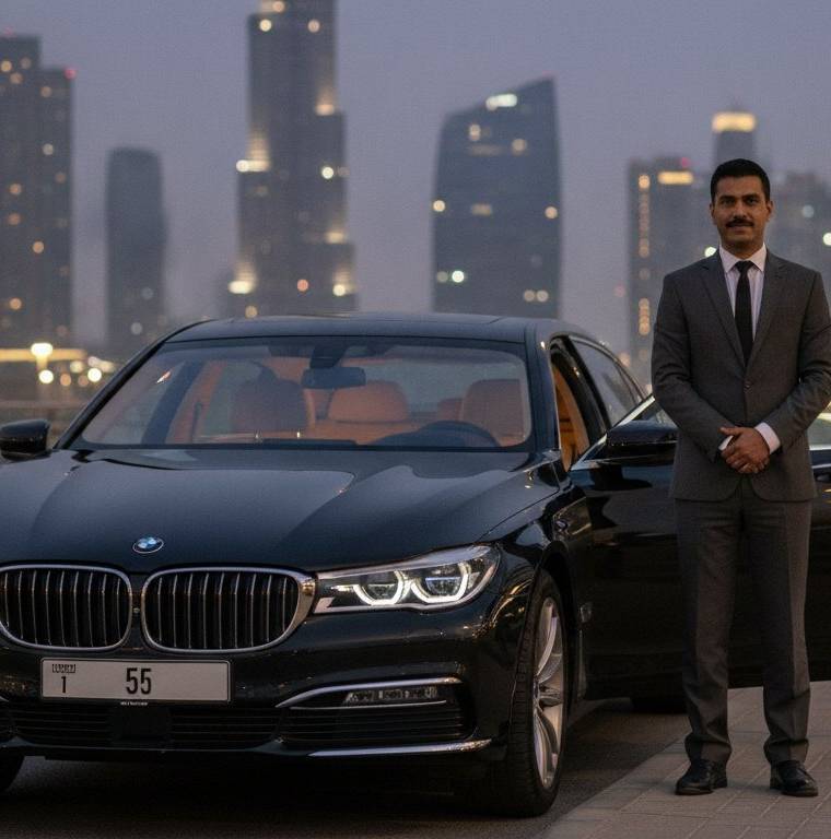 Premium BMW 7 Series Chauffeur Service in Dubai