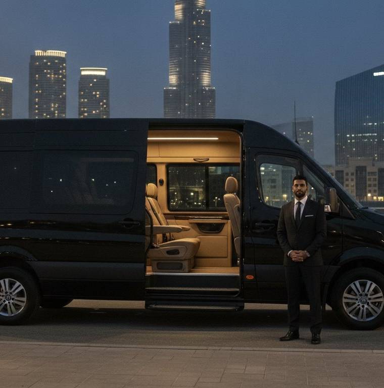 VIP Sprinter and luxury van rental in Dubai