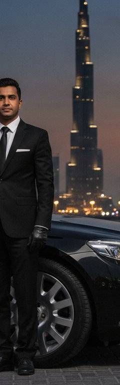 VIP event transportation Dubai chauffeur fleet at a luxury venue