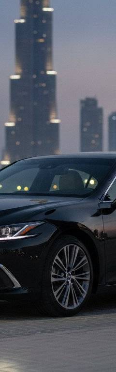 Lexus ES 300h chauffeur-driven sedan in Dubai