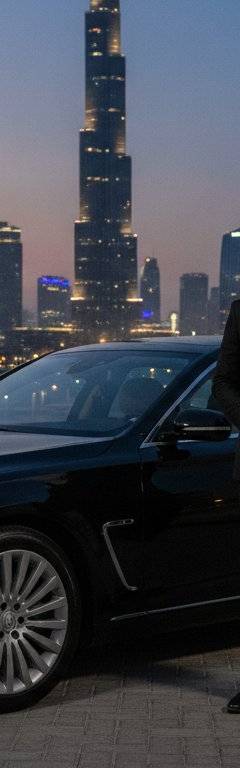 Luxury sedan chauffeur service Dubai 2026 - executive sedan with professional chauffeur